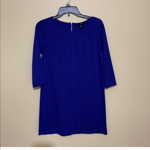 h&m royal blue dress Melodie Halter Knit Maxi Dress - Cyan Blue